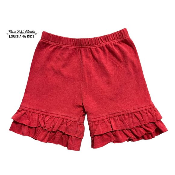 Persnickety 2Y Red Ruffle Shorts Shorties - Picture 1 of 3